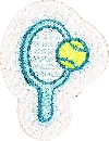Stoney Clover Lane Tennis Racquet Patch