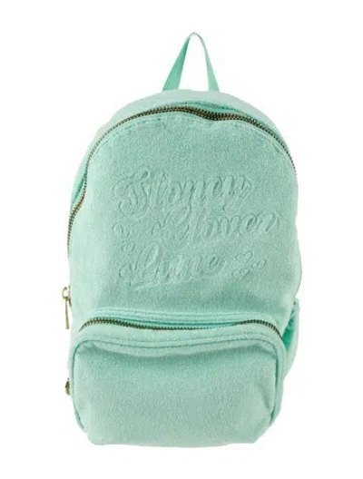 Pre-owned Stoney Clover Lane Terry Cloth Backpack In Green