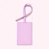 Stoney Clover Lane Textured Luggage Tag In Grape In Yellow