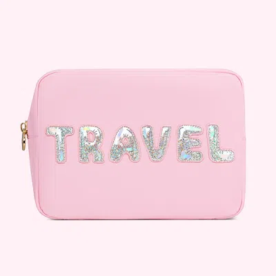 Stoney Clover Lane Travel Large Pouch In Pink