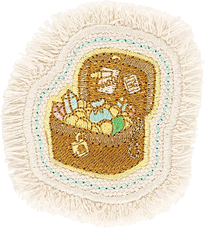 Stoney Clover Lane Treasure Crest Patch In Neutral