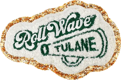 Stoney Clover Lane Tulane University Patch In White