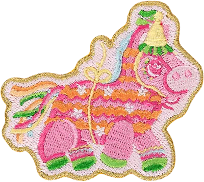 Stoney Clover Lane Unicorn Pinata Patch In Pink