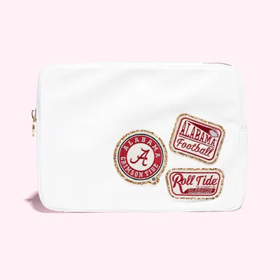 Stoney Clover Lane University Of Alabama Large Pouch In White