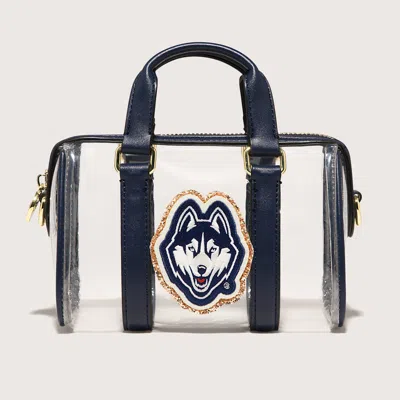 Stoney Clover Lane University Of Connecticut Clear Micro Duffle Crossbody Bag