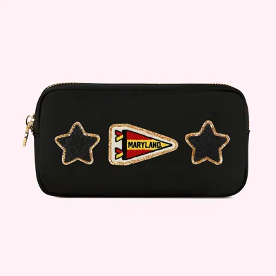 Stoney Clover Lane University Of Maryland Small Pouch In Black
