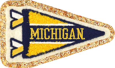 Stoney Clover Lane University Of Michigan Patch In Yellow