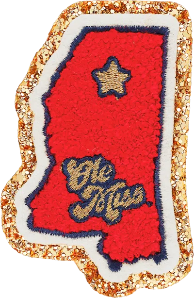 Stoney Clover Lane University Of Mississippi Patch In Red