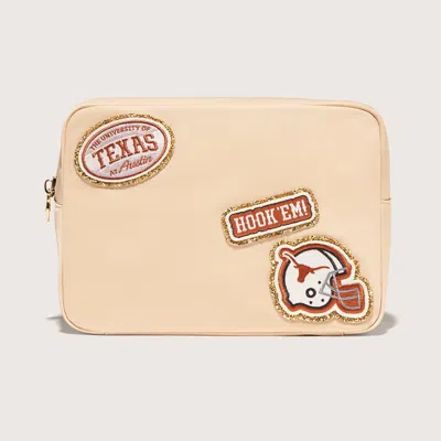 Stoney Clover Lane University Of Texas At Austin Large Pouch In Neutral