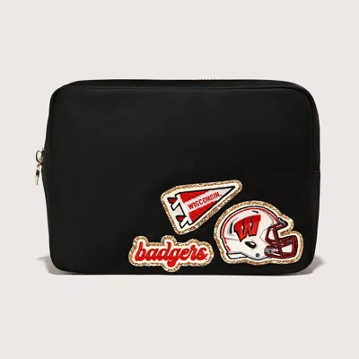 Stoney Clover Lane University Of Wisconsin Large Pouch In Black