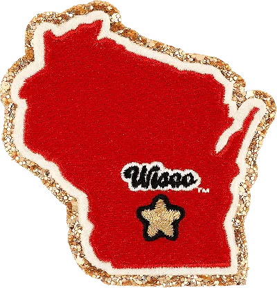 Stoney Clover Lane University Of Wisconsin Patch In Red
