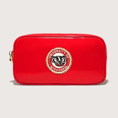 Stoney Clover Lane University Of Wisconsin Small Pouch In Red