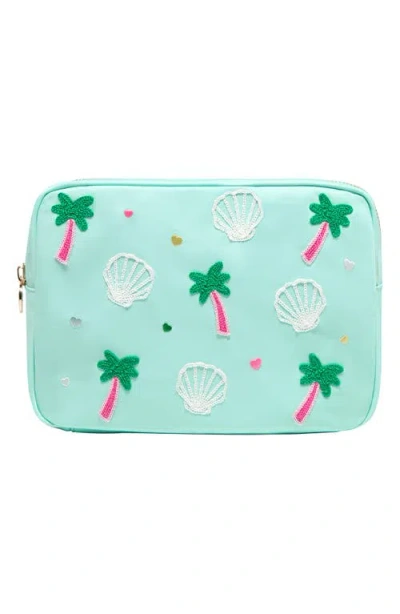 Stoney Clover Lane Vacay Embroidered Nylon Pouch