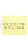 Stoney Clover Lane Vacay Banana Large Pouch In Banana