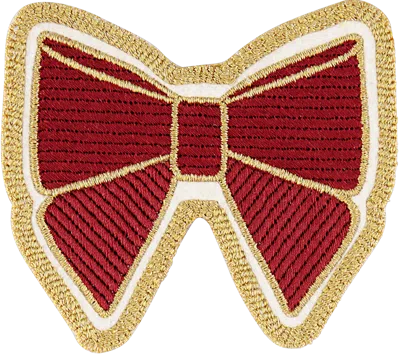 Stoney Clover Lane Varsity Bow Patch In Red