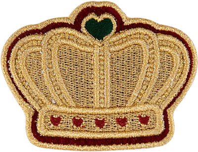 Stoney Clover Lane Varsity Crown Patch In Gold