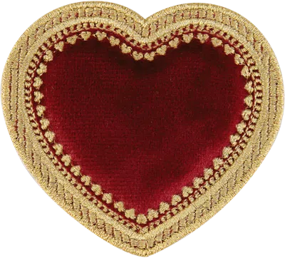 Stoney Clover Lane Varsity Heart Patch In Red