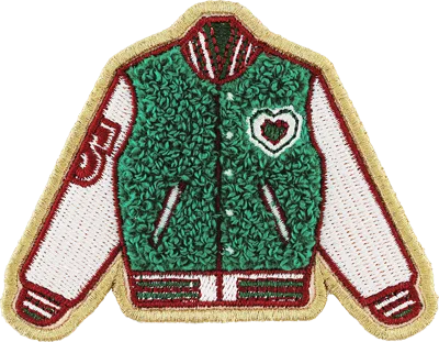 Stoney Clover Lane Varsity Letterman's Jacket Patch In Green