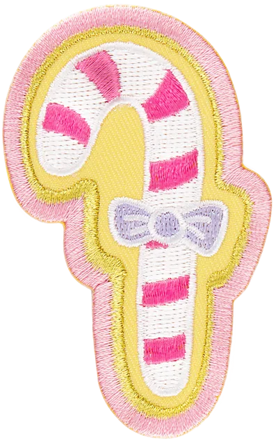 Stoney Clover Lane Winter Wonderland Candy Cane Patch In Pink