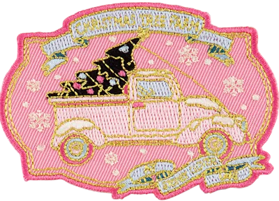 Stoney Clover Lane Winter Wonderland Christmas Tree Farm Patch In Pink