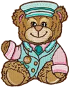 Stoney Clover Lane Winter Wonderland Conductor Bear Patch