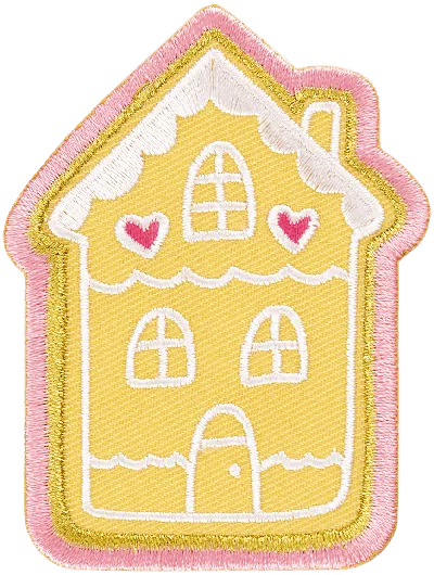 Stoney Clover Lane Winter Wonderland Gingerbread House Patch In Yellow