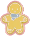 Stoney Clover Lane Winter Wonderland Gingerbread Man Blue Patch