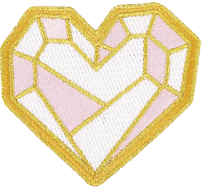 Stoney Clover Lane Winter Wonderland Heart Patch In Gold