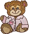 Stoney Clover Lane Winter Wonderland Pajama Bear Patch