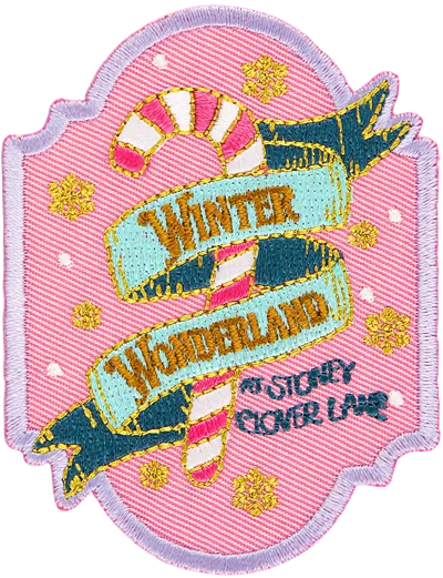 Stoney Clover Lane Winter Wonderland Patch In Pink