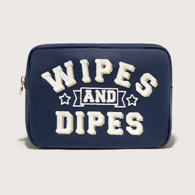 Stoney Clover Lane Wipes And Dipes Embroidered Large Pouch
