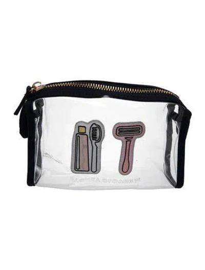 Pre-owned Stoney Clover Lane Women's Cosmetic Bag In Transparent