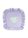Stoney Clover Lane Women's Velvet Ruffle Mini Pouch With Heart - Pre-sewn In Galaxy (purple)
