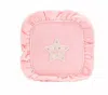 Stoney Clover Lane Women's Velvet Ruffle Mini Pouch With Star - Pre-sewn In Sunburst (pink)