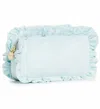 Stoney Clover Lane Women's Velvet Ruffle Pouch - Small In Cloud