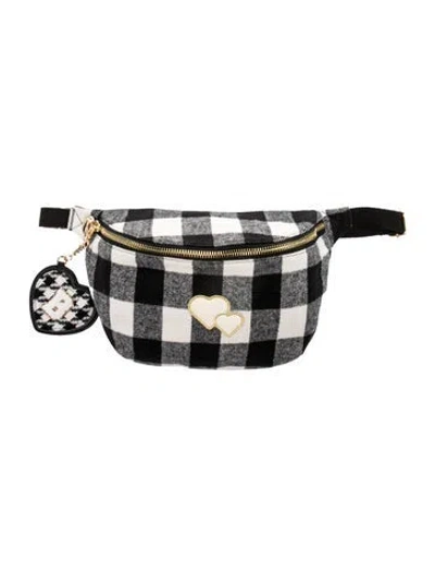 Pre-owned Stoney Clover Lane Wool Belt Bag In Silver