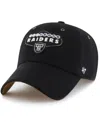 Stoney Clover Lane X '47 Brand Men's And Women's Black Las Vegas Raiders Field Goal Clean Up Adjustable Hat In Black