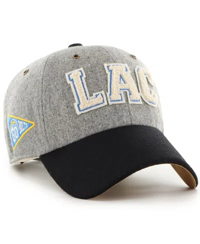 Stoney Clover Lane X '47 Brand Men's And Women's Gray/black Los Angeles Chargers Block Clean Up Adjustable Hat