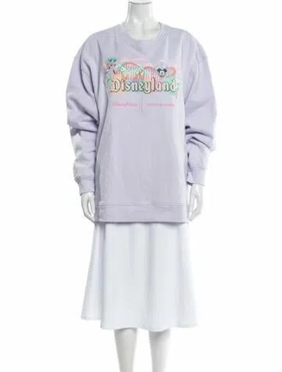 Pre-owned Stoney Clover Lane X Disney Parks Graphic Print Sweatshirt In Purple