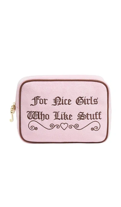 Stoney Clover Lane X Juicy Couture Large Pouch In Pink