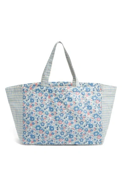 Stoney Clover Lane X Liberty Everything Cotton Tote In Blue
