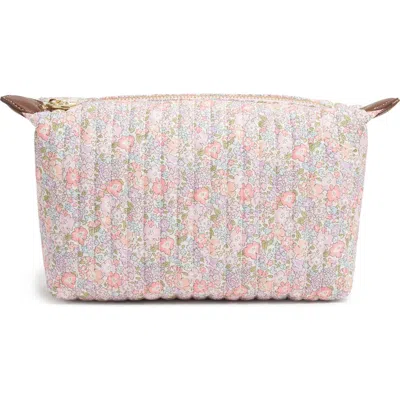 Stoney Clover Lane X Liberty Large Quilted Cotton Pouchette In Neutral