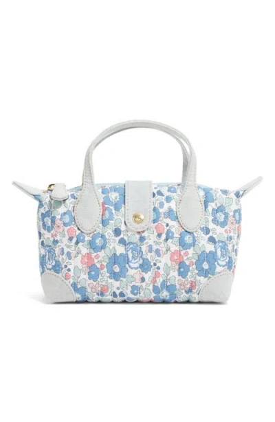 Stoney Clover Lane X Liberty Quilted Cotton Pouchette Crossbody Bag In White