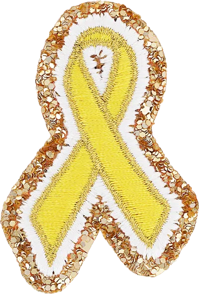 Stoney Clover Lane Yellow Cancer Ribbon Patch