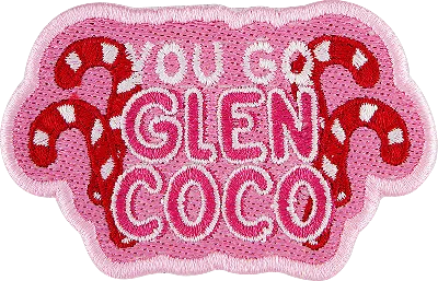 Stoney Clover Lane "you Go Glen Coco" Patch In Orange