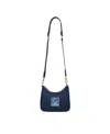 Stoney Clover Women's  Detroit Lions Curved Crossbody Bag In Navy
