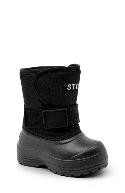 Stonz Kids' Trek Snow Boot In Black
