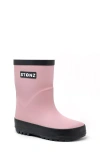 Stonz Waterproof Rain Boot In Haze Pink - Lotus