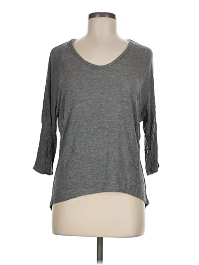 Pre-owned Stoosh 3/4 Sleeve T-shirt In Gray