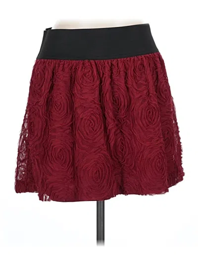 Pre-owned Stoosh Formal Skirt In Burgundy
